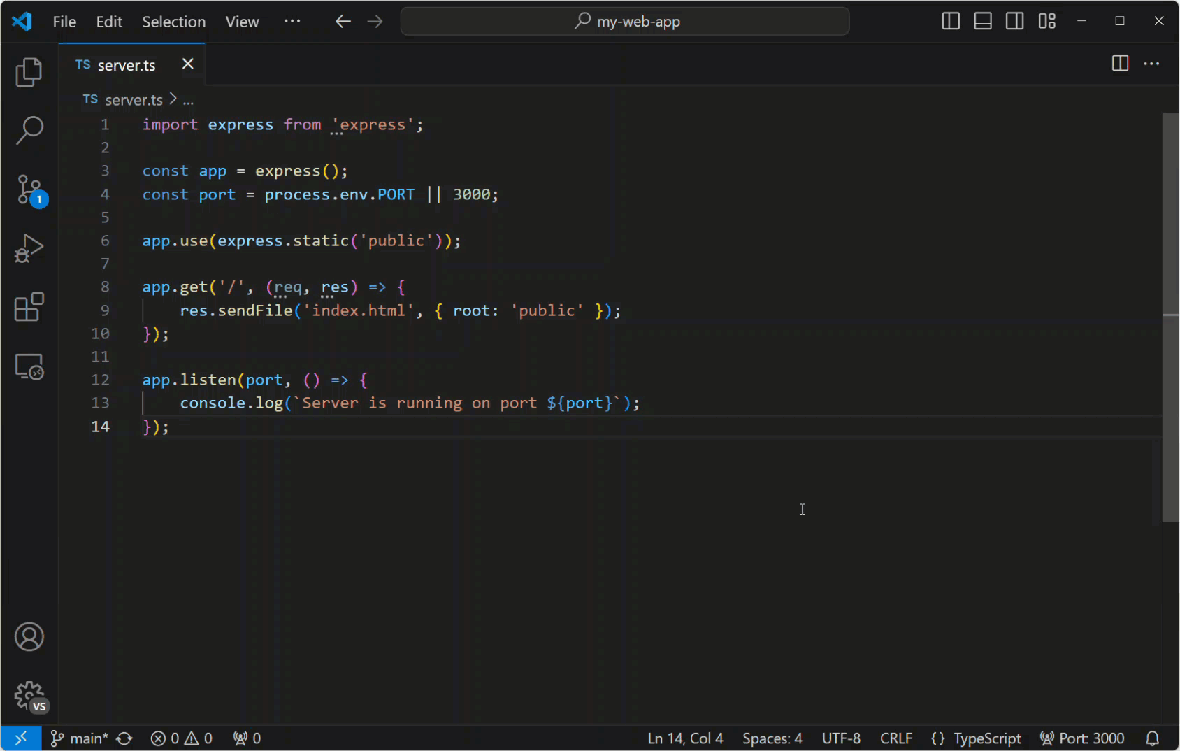 redo in vs code mac