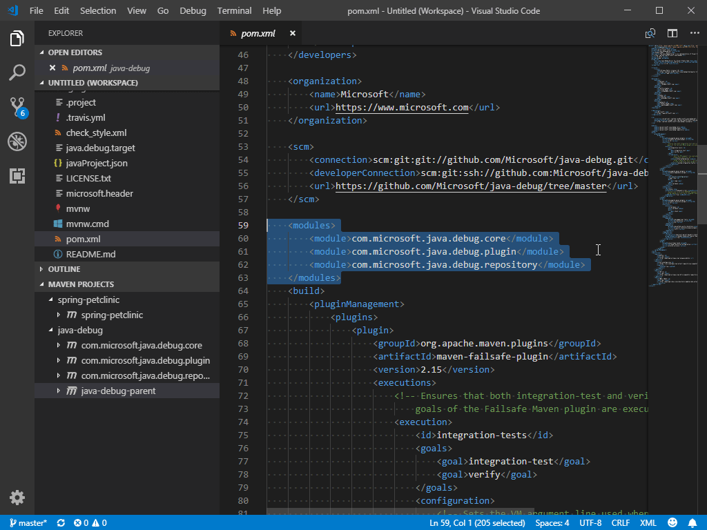 Maven and Gradle support for Java in Visual Studio Code