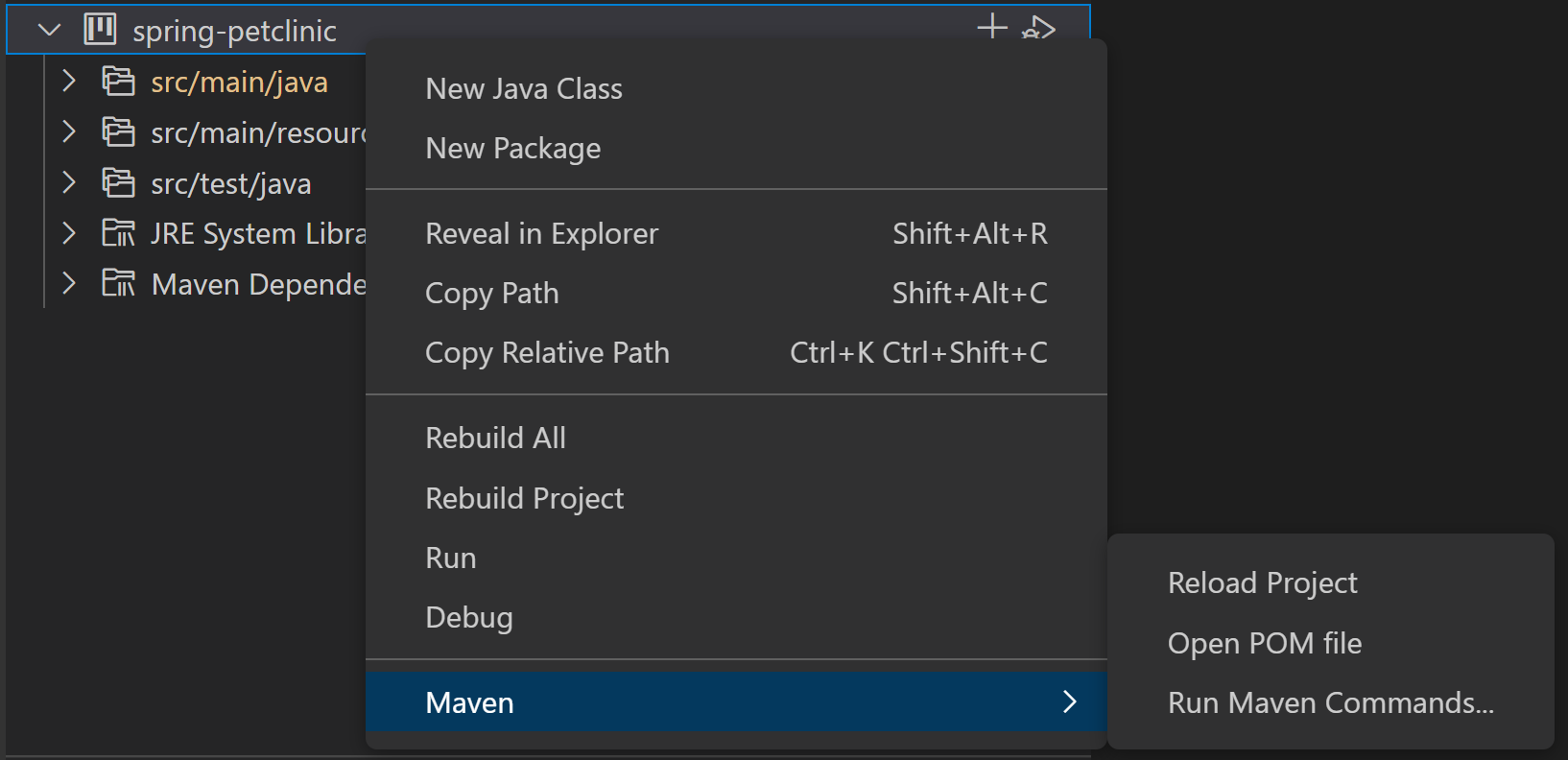 Java project management in Visual Studio Code