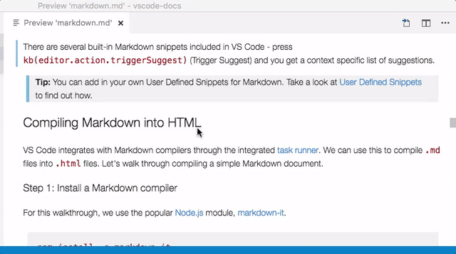 Markdown Preview double click switches to editor