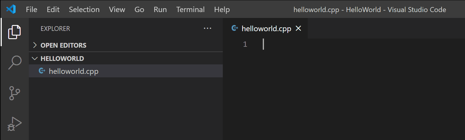 helloworld.cpp file
