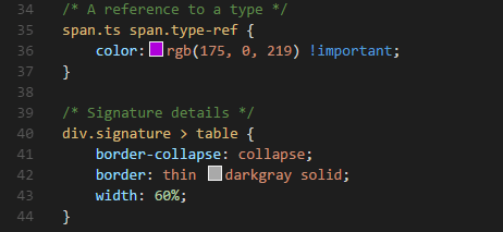 color outlined code for easier coding and finding of scripts