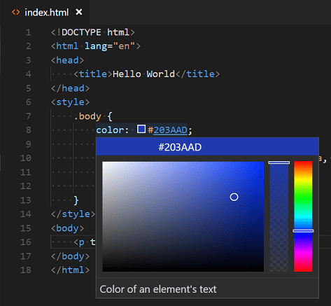 Html Programming With Visual Studio Code