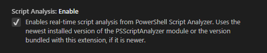 PSScriptAnalyzer Settings