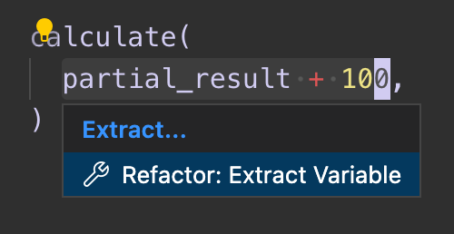 Refactor extract to variable