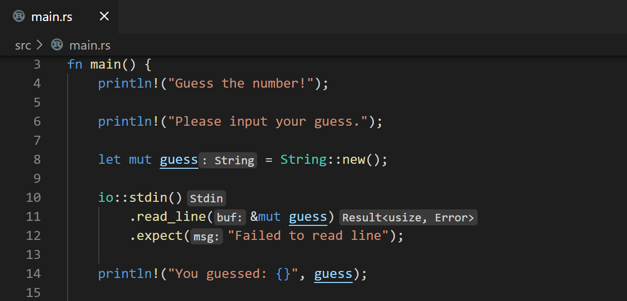 Rust with Visual Studio Code