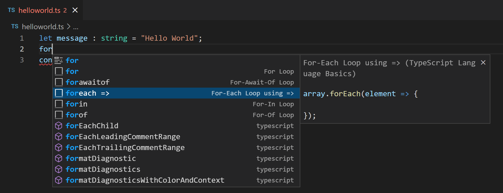 Typescript and Visual Studio Code IDE - Espruino