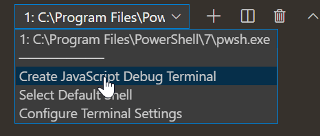 node js windows set debug