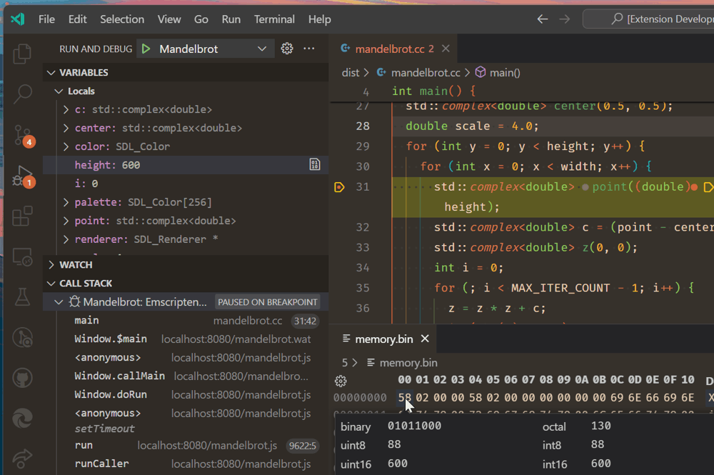 c++ - Debugger watch expression vscode - Stack Overflow