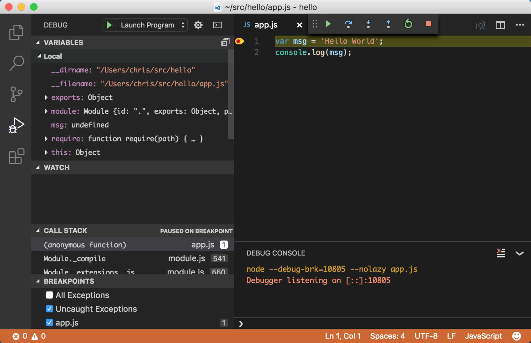 creare e modificare codice con visual studio code