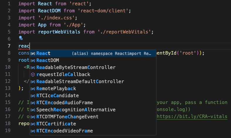 appcode no intellisense