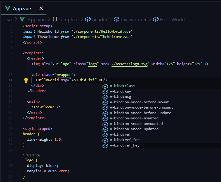 Vue scripts