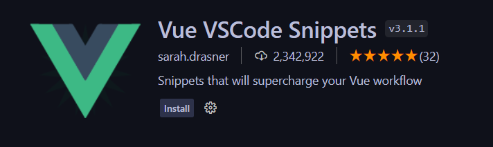 Vue VS Code Snippets