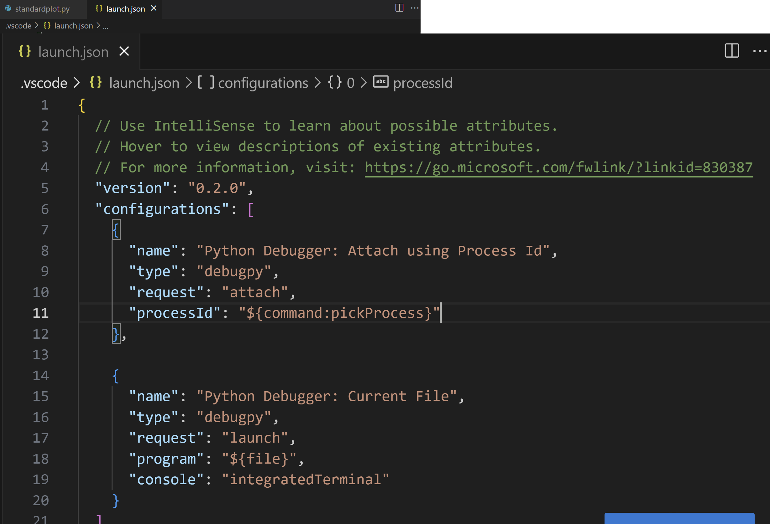 debug python in visual studio code