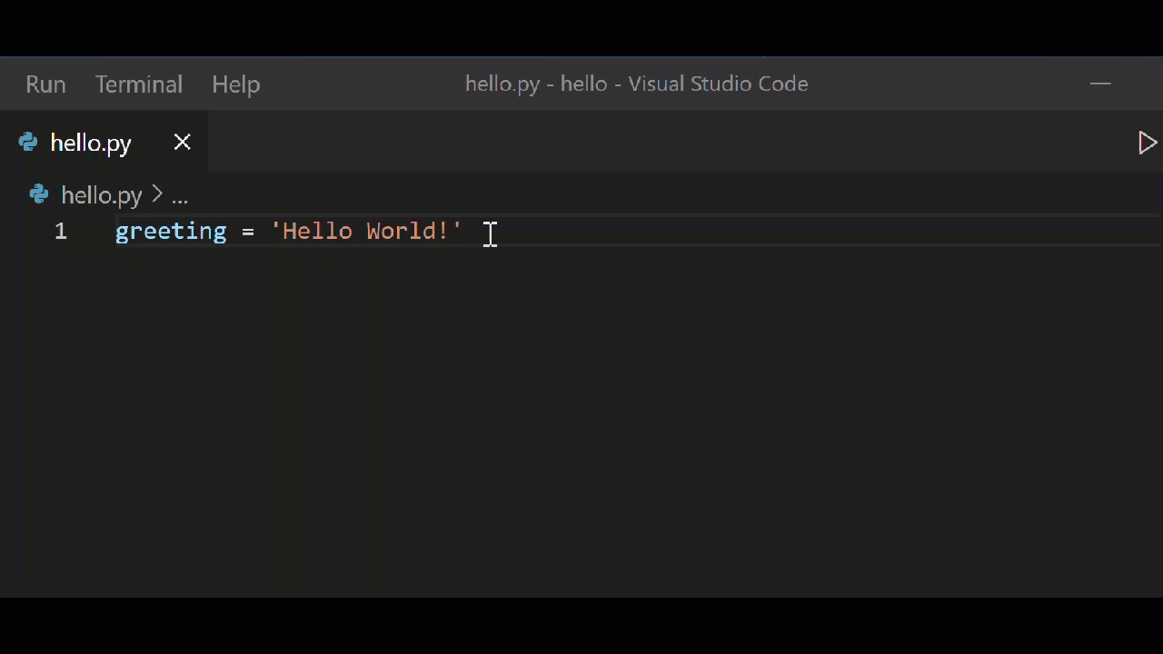 Editing Python Code In Visual Studio Code