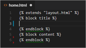 Flask tutorial: insertion of the flextlayout code snippet