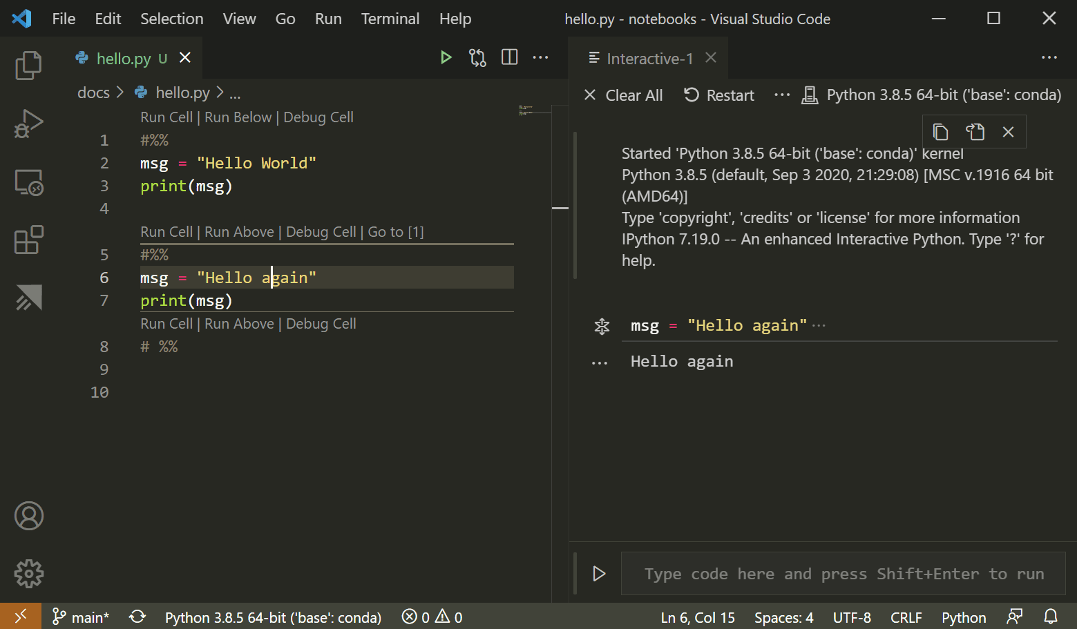 visual studio code debug jupyter notebook