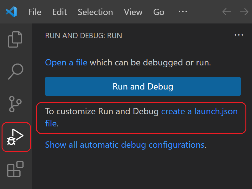 Flask tutorial: initial view of the debug panel