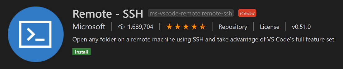 visual studio code ssh extension