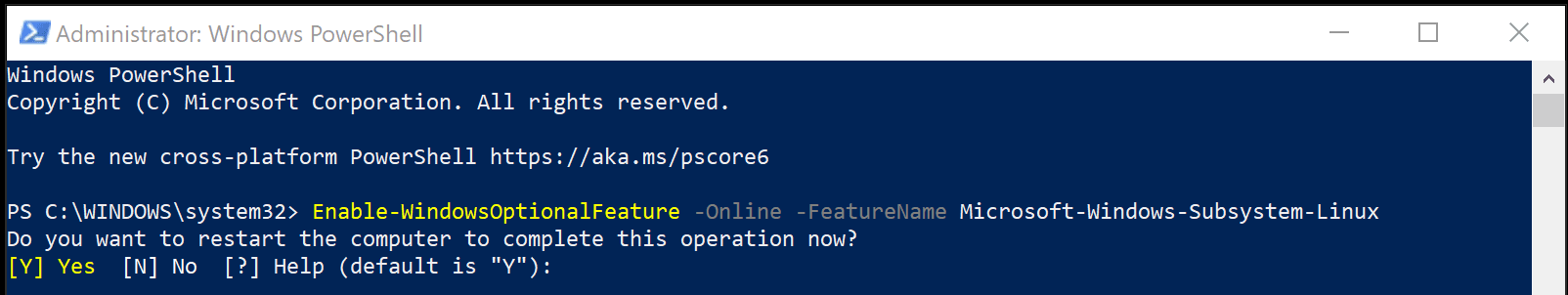 PowerShell prompt to restart