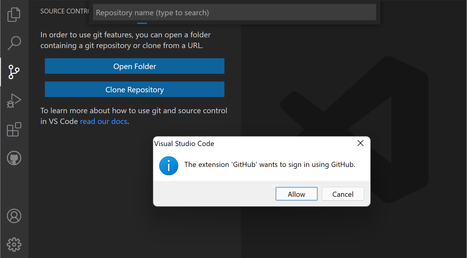 using-git-in-visual-studio-vselittle