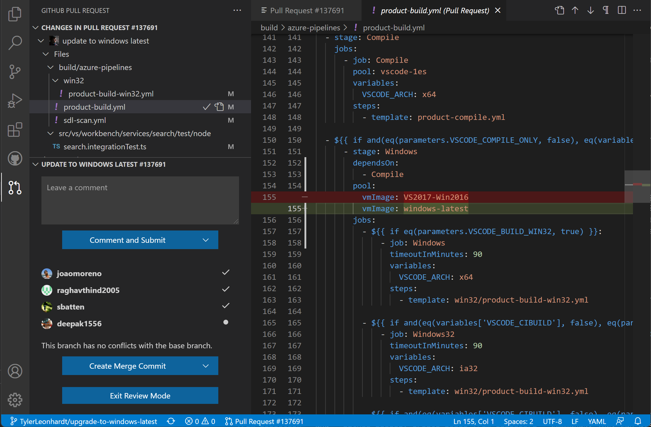 github extension for visual studio code