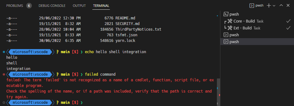 Terminal Shell Integration In Visual Studio Code