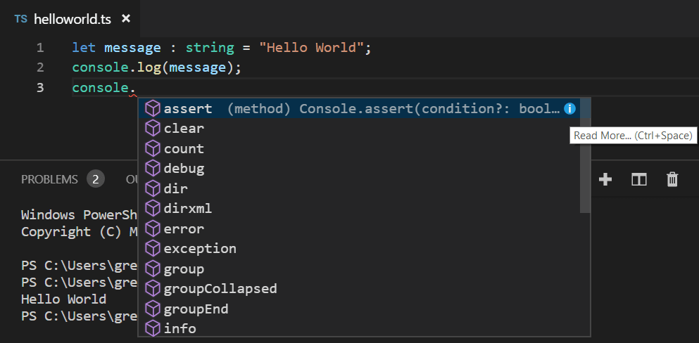 visual studio code unity javascript intellisense