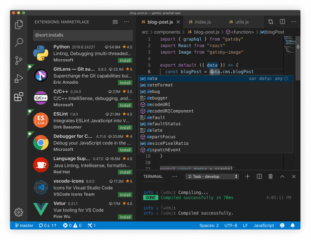 VS Code screenshot