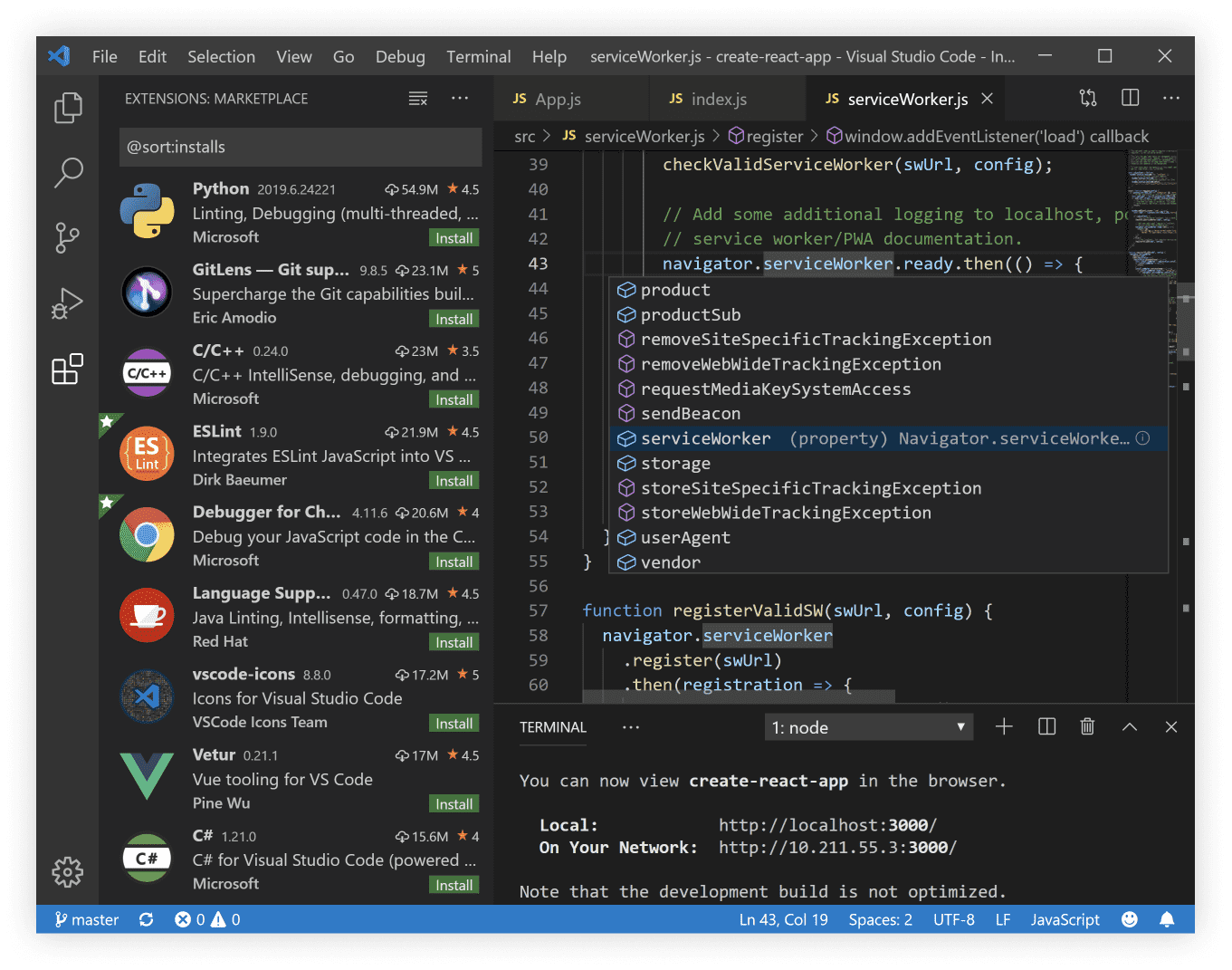 Visual Studio Code GUI