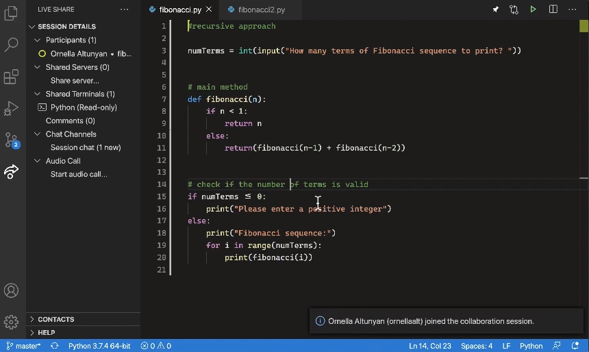 Use Microsoft Live Share to collaborate with Visual Studio Code
