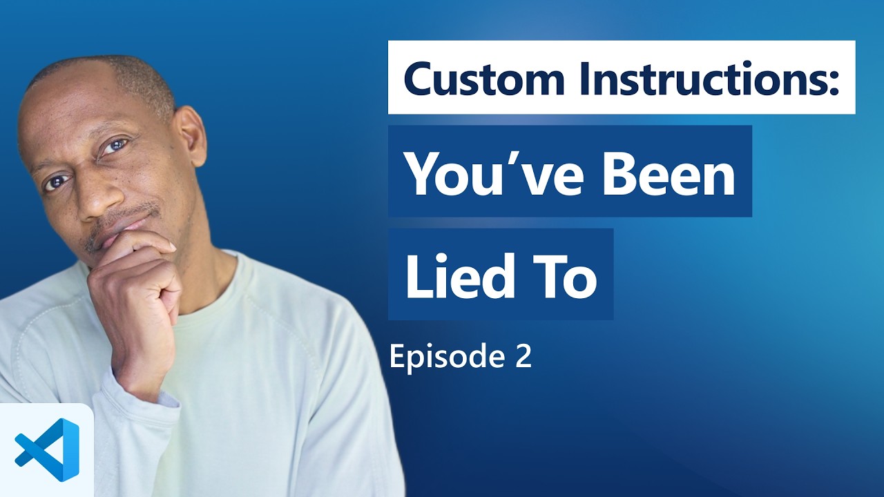 Watch Custom Instructions: How I Really Made Copilot Listen! on YouTube (opens in new tab).