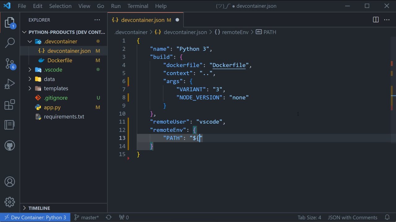 Watch How to modify the PATH variable in a dev container on YouTube (opens in new tab).