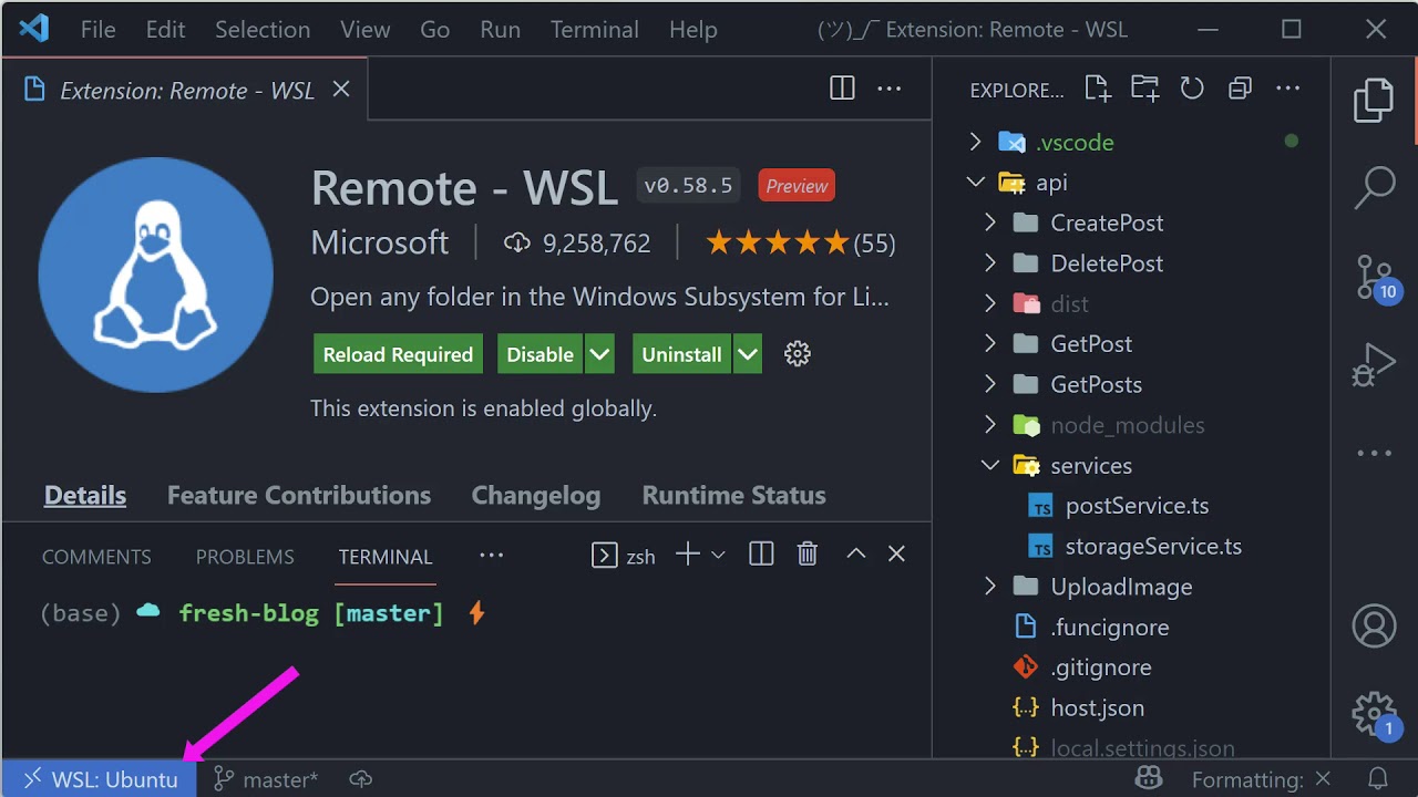 Watch How to speed up Remote-Containers on Windows on YouTube (opens in new tab).