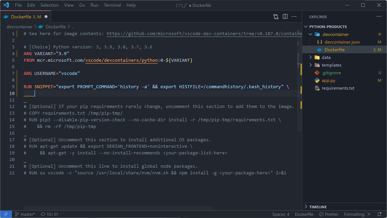 Watch How to make your bash history persist in a dev container on YouTube (opens in new tab).