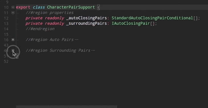 lighttable code folding