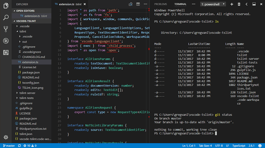 visual studio code vs visual studio 2017