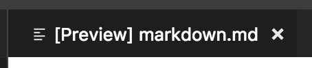 A locked Markdown preview