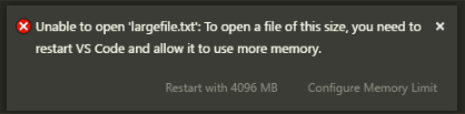 Large File Notification
