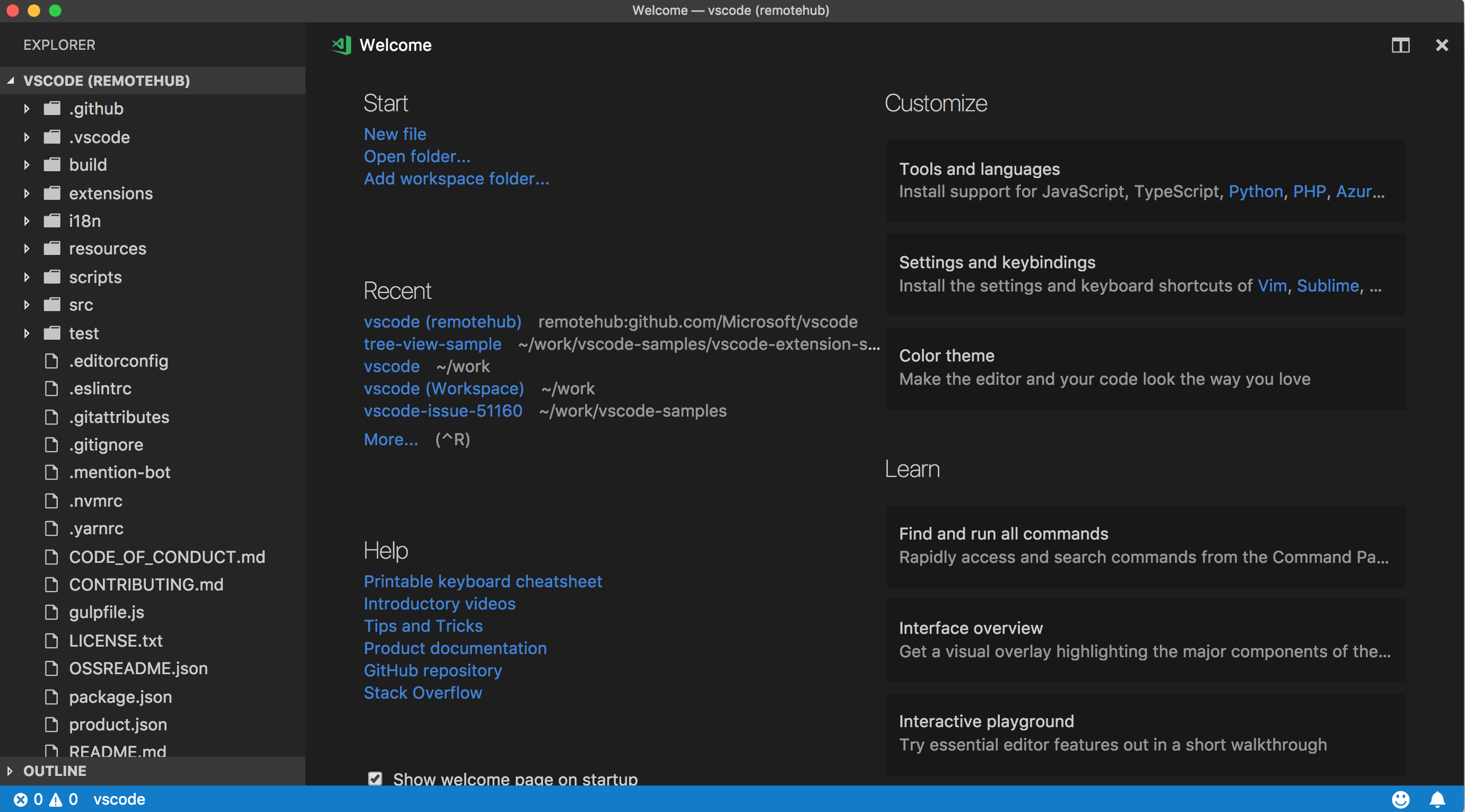 visual studio code extensions directory