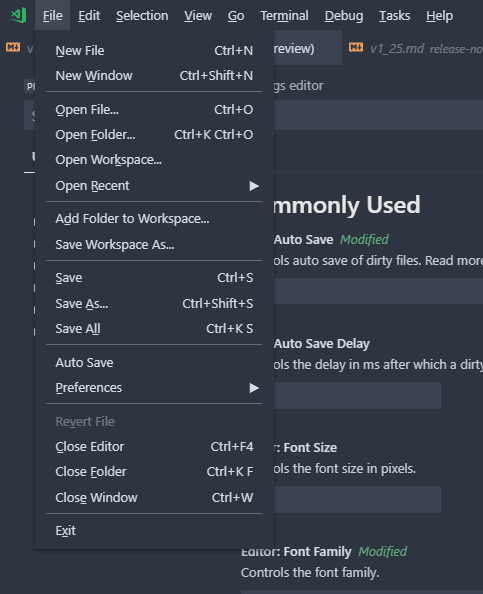 visual studio code editor how to see zoom level