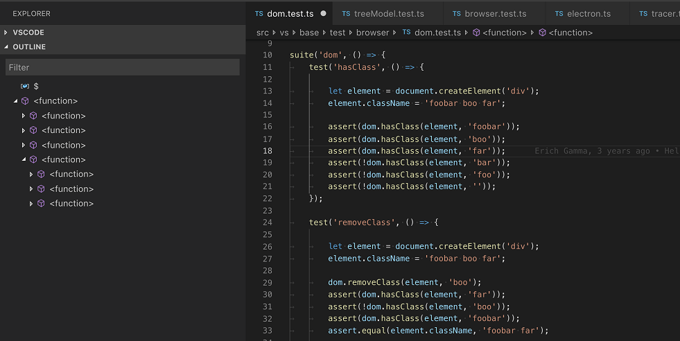 visual studio code vs visual studio typescript