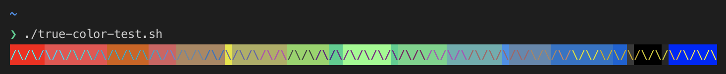 Integrated Terminal 256 color approximation