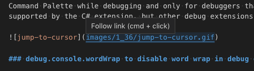 Custom hover text displayed for a Markdown link