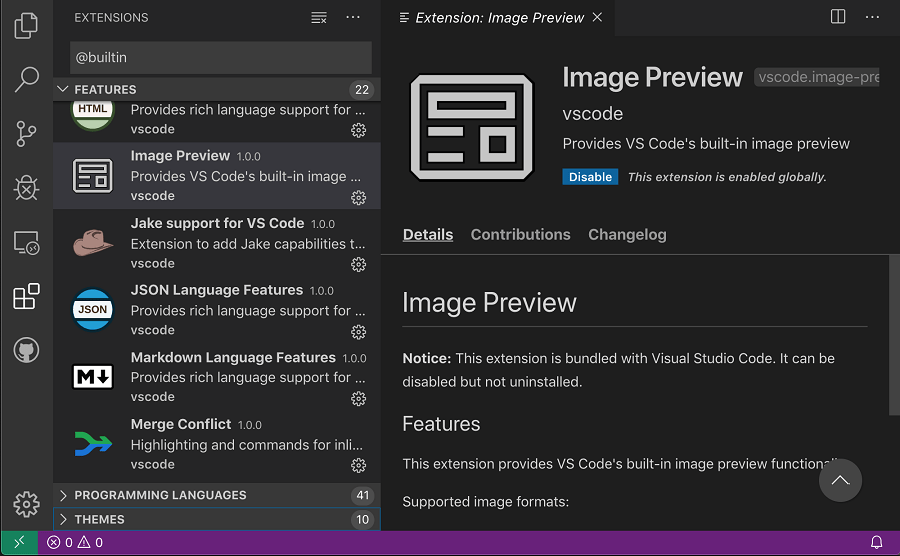 microsoft visual studio code 2019