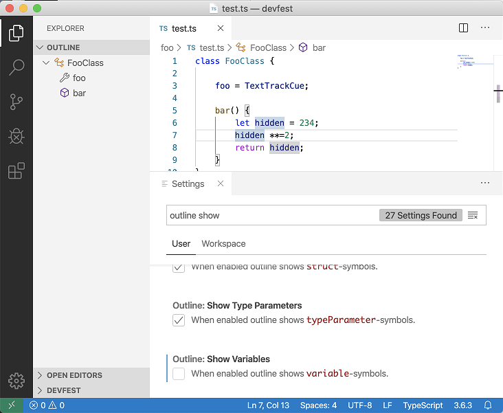 visual studio format document settings not being respected