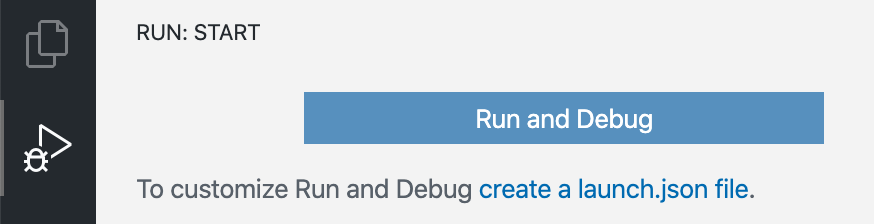 Run and Debug Activity Bar icon