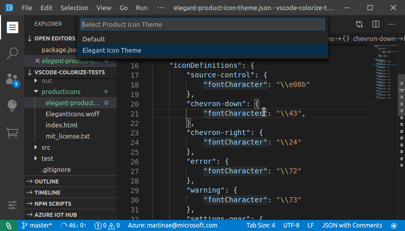 visual studio code icon theme