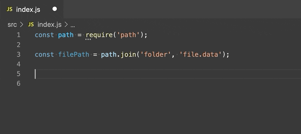 Auto imports using 'require' in a JS file