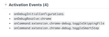 Extension Activation Events